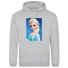 Hoodie with Print Frozen Elsa - 2XL grey