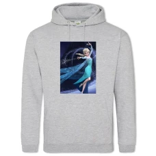 Hoodie with Print Frozen Princess Elsa - 2XL grey