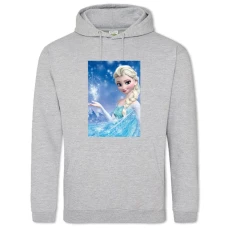 Hoodie with Print Frozen Elsa Hero - 2XL grey