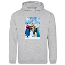 Hoodie with Print Frozen Main Characters - 2XL grey