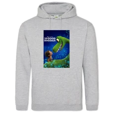 Hoodie with Print The Good Dinosaur Theme - 2XL grey