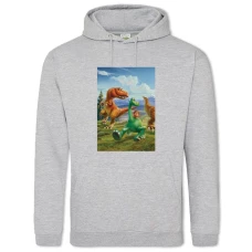 Hoodie with Print The Good Dinosaur Print - 2XL grey