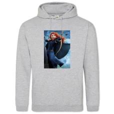 Hoodie with Print Brave Merida - 2XL grey