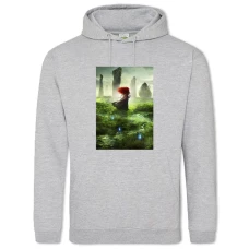 Hoodie with Print Brave Merida Princess - 2XL grey