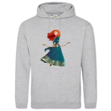 Hoodie with Print Brave Merida Hero - 2XL grey