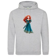 Hoodie with Print Brave Hero Merida - 2XL grey
