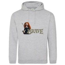 Hoodie with Print Brave Logo Merida - 2XL grey