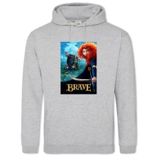 Hoodie with Print Brave Main Theme - 2XL grey