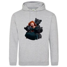 Hoodie with Print Brave Merida With Bears - 2XL grey