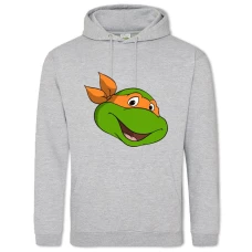 Hoodie with Print Teenage Mutant Ninja Turtles Michelangelo - 2XL grey