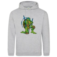 Hoodie with Print Teenage Mutant Ninja Turtles Leonardo - 2XL grey