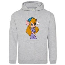Hoodie with Print Chip And Dale Rescue Rangers Gadget Hackwrench - 2XL grey