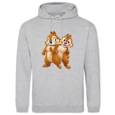 Hoodie with Print Chip And Dale Rescue Rangers Funny Heroes - 2XL grey