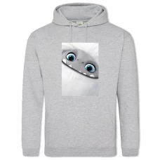 Hoodie with Print Abominable Cute Hero - 2XL grey