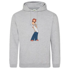 Hoodie with Print Jetix Whats With Andy - 2XL grey