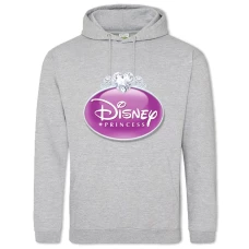 Hoodie with Print Disney Princess Logo - 2XL grey
