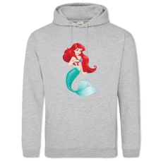 Hoodie with Print Disney Ariel - 2XL grey
