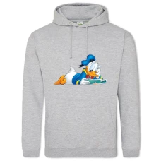 Hoodie with Print Disney Donald Fauntleroy Duck - 2XL grey