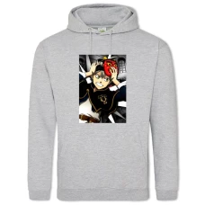 Hoodie with Print Black Clover Asta - 2XL grey