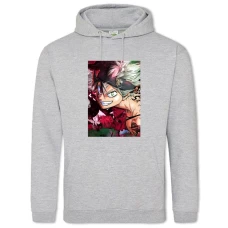 Hoodie with Print Black Clover Asta Hero - 2XL grey