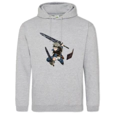 Hoodie with Print Black Clover Hero Asta - 2XL grey