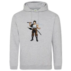 Hoodie with Print Black Clover Yami Sukehiro Hero - 2XL grey