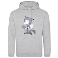 Hoodie with Print Beastars Hero Legoshi - 2XL grey
