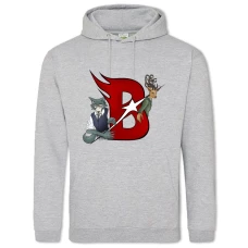 Hoodie with Print Beastars Logo - 2XL grey