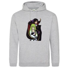 Hoodie with Print Code Geass Cc With Black Prince - 2XL grey