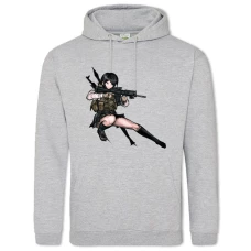 Hoodie with Print Danganronpa Mukuro Ikusaba - 2XL grey