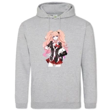 Hoodie with Print Danganronpa Junko Enoshima Hero - 2XL grey