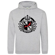 Hoodie with Print Danganronpa Logo - 2XL grey