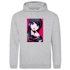 Hoodie with Print Danganronpa Sayaka Maizono - 2XL grey