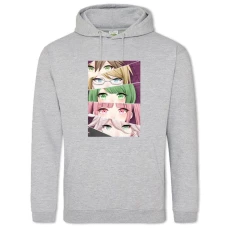 Hoodie with Print Danganronpa Eyes Of Heroes - 2XL grey