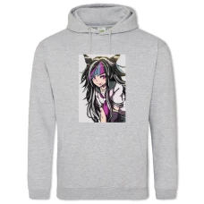 Hoodie with Print Danganronpa Ibuki Mioda - 2XL grey