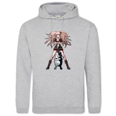 Hoodie with Print Danganronpa Junko With Monokuma - 2XL grey