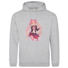 Hoodie with Print Danganronpa Kotoko Utsugi Art - 2XL grey