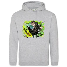 Hoodie with Print Danganronpa Battle Hero - 2XL grey