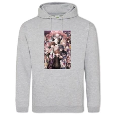 Hoodie with Print Danganronpa Main Theme - 2XL grey
