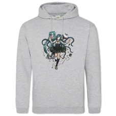Hoodie with Print Danganronpa Tsumugi Shirogane - 2XL grey