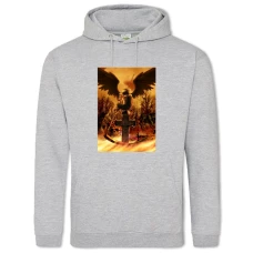 Hoodie with Print Death Note Print - 2XL grey