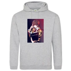Hoodie with Print Death Note Light Yagami - 2XL grey