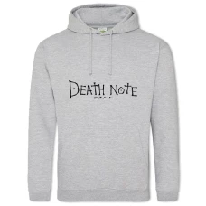 Hoodie with Print Death Note Logo - 2XL grey