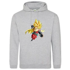 Hoodie with Print Dragon Ball Main Hero - 2XL grey