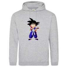 Hoodie with Print Dragon Ball Gokuu Son - 2XL grey