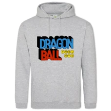 Hoodie with Print Dragon Ball Logo - 2XL grey