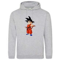 Hoodie with Print Dragon Ball Gokuu Son Hero - 2XL grey