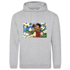 Hoodie with Print Dragon Ball Main Heroes - 2XL grey