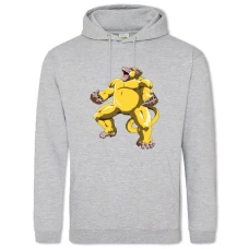 Hoodie with Print Dragon Ball Yellow Monster - 2XL grey