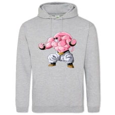 Hoodie with Print Dragon Ball Pink Monster Hero - 2XL grey
